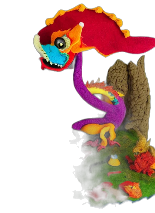 dragon, creature, staff, concept art, 3d render, fantasy art, handmade, diorama transparent PNG cut-out