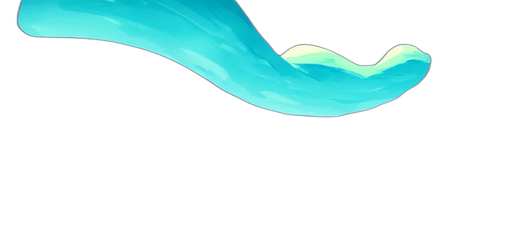 hair, dragon, staff, sword, vaporwave, concept art, watercolor, 3d render transparent PNG cut-out