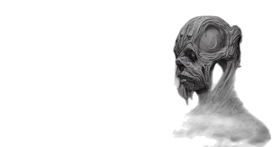 face, mask, hair, creature transparent PNG cut-out