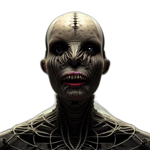face, mask, creature, robot transparent PNG cut-out