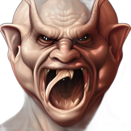 face, creature, mask, photorealistic transparent PNG cut-out