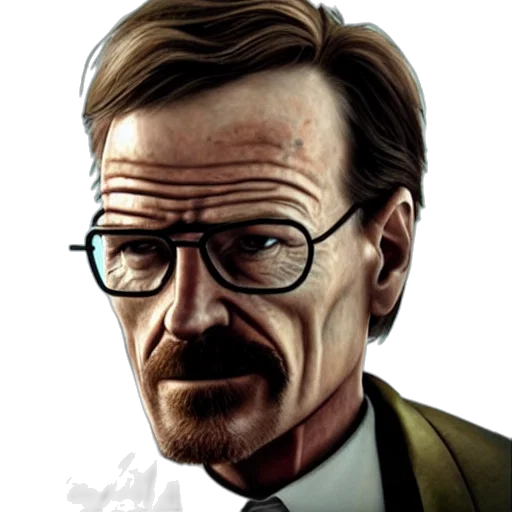 face, comic book art, concept art, photorealistic, cartoon, bryan, cranston, gordon transparent PNG cut-out