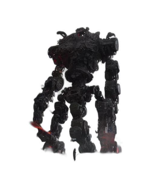 robot, weapon, staff, creature transparent PNG cut-out