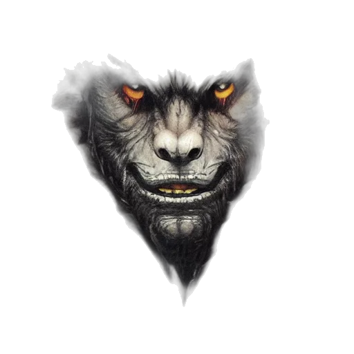 face, mask, creature, dragon transparent PNG cut-out