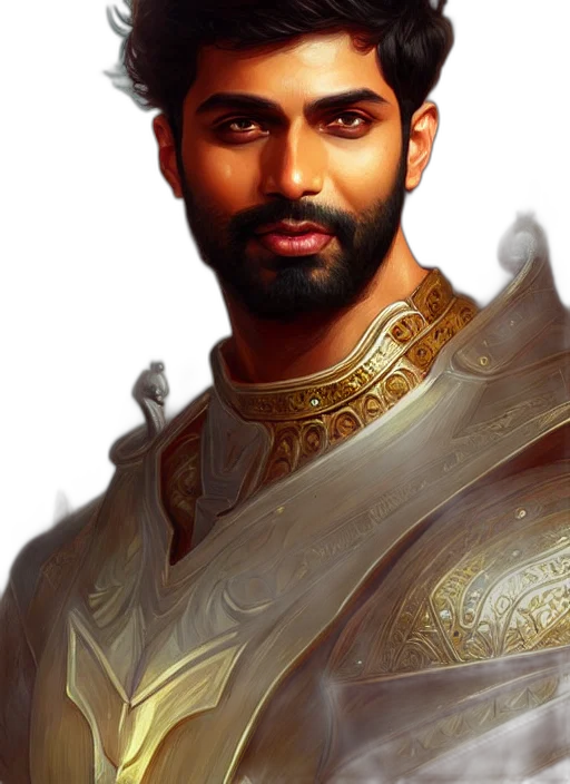 face, sword, fantasy art, photorealistic transparent PNG cut-out