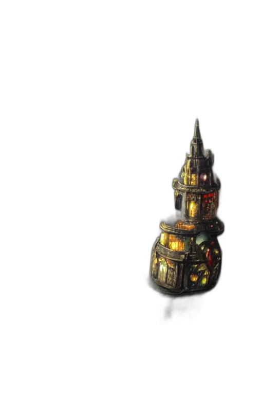 robot, bottle, crown, weapon, concept art, pixel art, 3d render, fantasy art transparent PNG cut-out