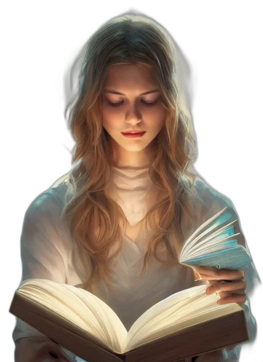 face, dress, crown, staff, fantasy art, photorealistic, oil painting, concept art transparent PNG cut-out