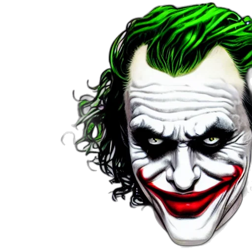 mask, face, comic book art, photorealistic, concept art, cartoon, joker, rob transparent PNG cut-out