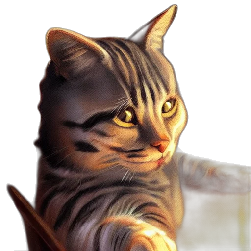 animal, creature, staff, face, photorealistic, fantasy art, concept art, oil painting transparent PNG cut-out