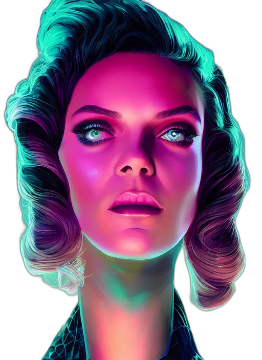 face, robot, jewelry, photorealistic transparent PNG cut-out