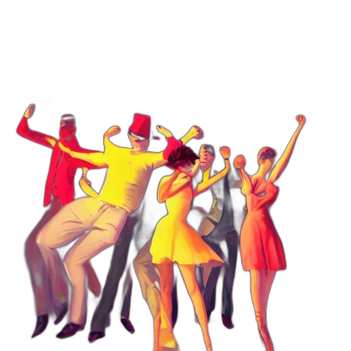 staff, hat, concept art, 3d render, red, neon, colorful, young transparent PNG cut-out