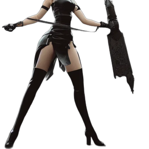 staff, weapon, concept art, 3d render, fantasy art, cyberpunk, nier, automata transparent PNG cut-out