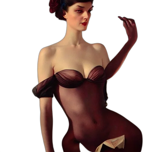 dress, hat, concept art, fantasy art, photorealistic, 3d render, gil, elvgren transparent PNG cut-out