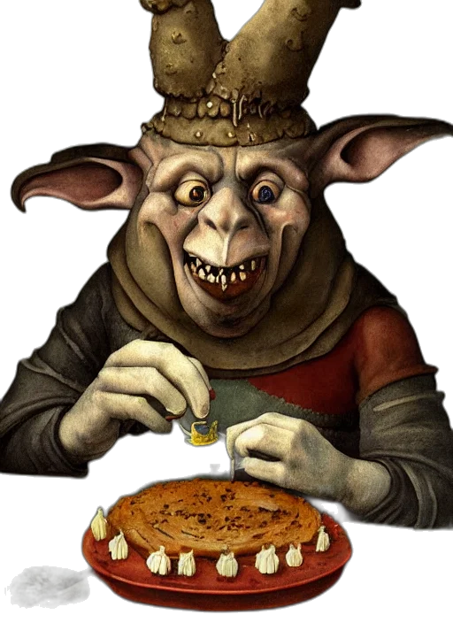 food, face, creature, staff transparent PNG cut-out
