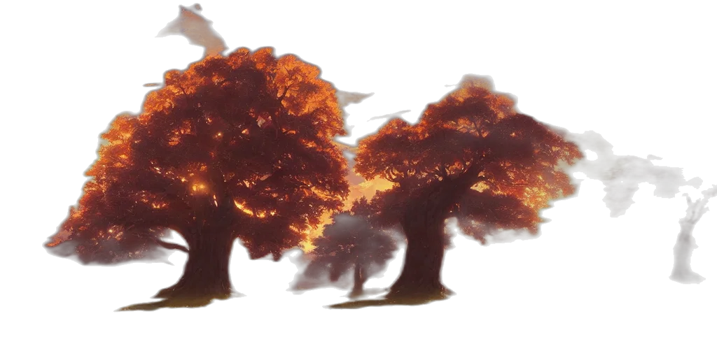 tree, crown, dragon, concept art, 3d render, fantasy art, photorealistic, fire transparent PNG cut-out