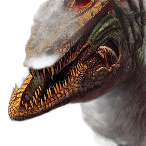 dragon, creature, animal, face transparent PNG cut-out