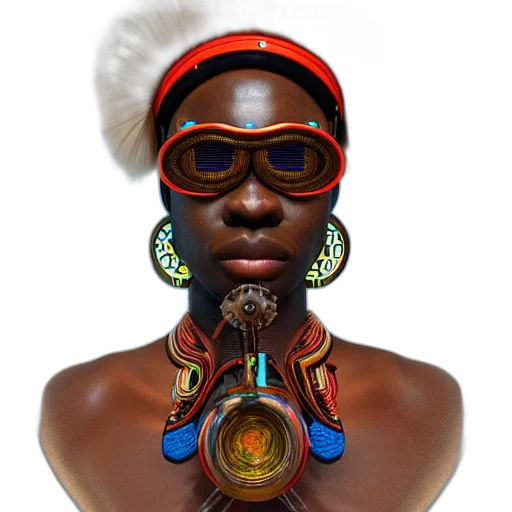 jewelry, mask, face, crown, photorealistic, 3d render, concept art, fantasy art transparent PNG cut-out