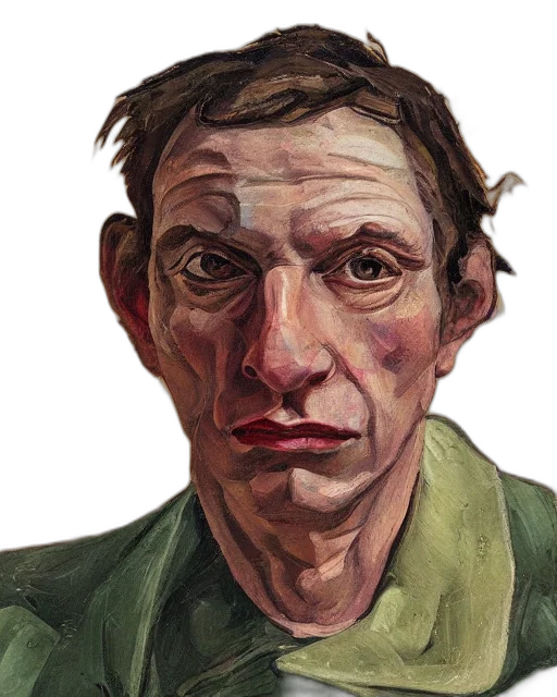 face, jacket, staff, mask transparent PNG cut-out