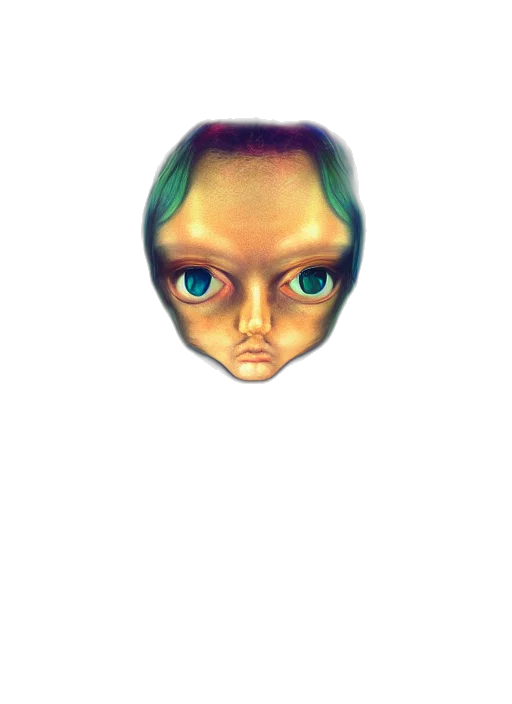 face, mask, robot, creature transparent PNG cut-out
