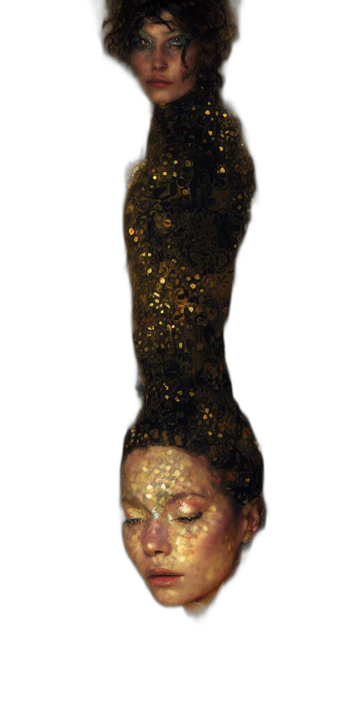 crown, hair, hat, staff transparent PNG cut-out