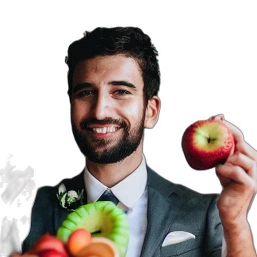 food, staff, face, photorealistic transparent PNG cut-out