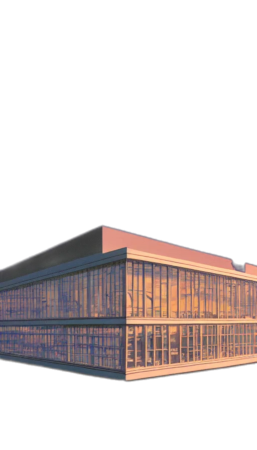 building, 3d render, concept art, photorealistic transparent PNG cut-out