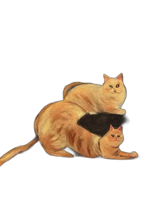 animal, watercolor, concept art, photorealistic, oil painting, fire, vintage, beautiful transparent PNG cut-out