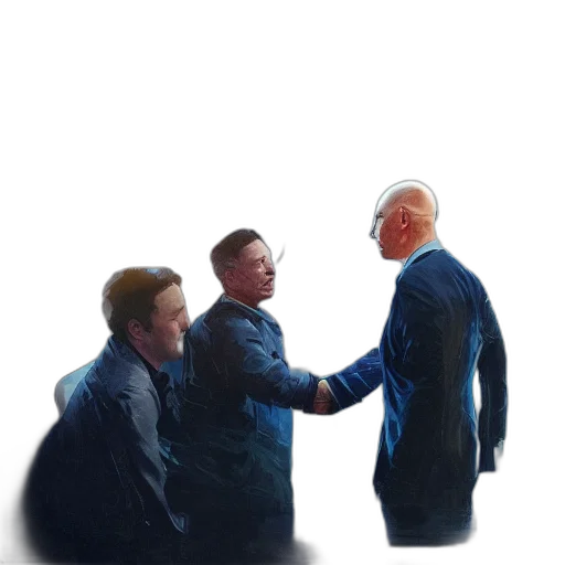 jacket, staff, robot, face transparent PNG cut-out