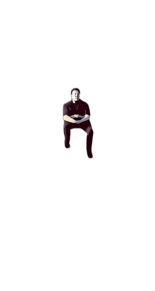 furniture, robot, creature, face, pixel art, 3d render, concept art, photorealistic transparent PNG cut-out