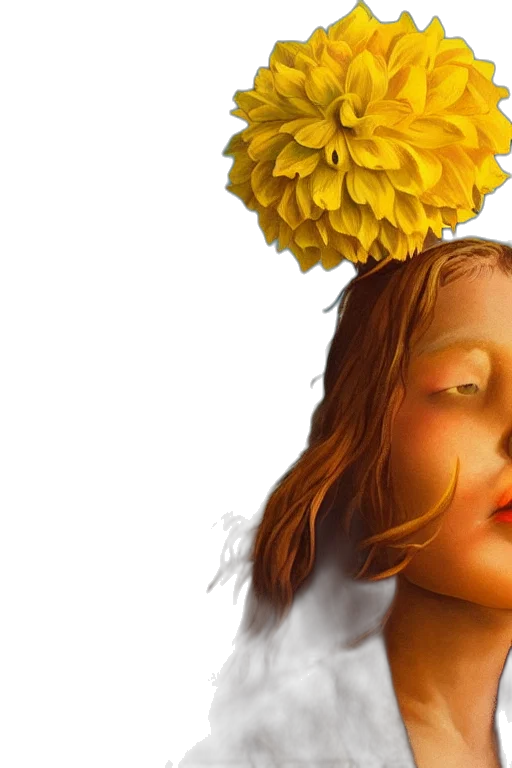 crown, face, photorealistic, oil painting, 3d render, fantasy art, golden, closeup transparent PNG cut-out