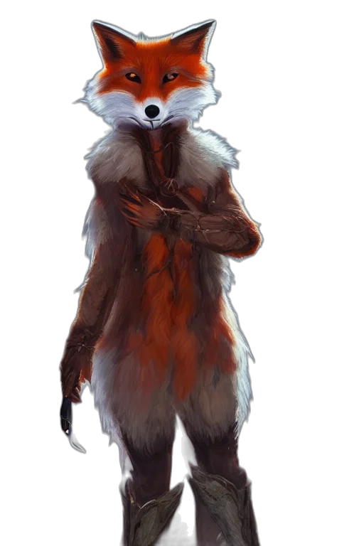 creature, staff, animal, jacket, concept art, fantasy art, watercolor, pixel art transparent PNG cut-out
