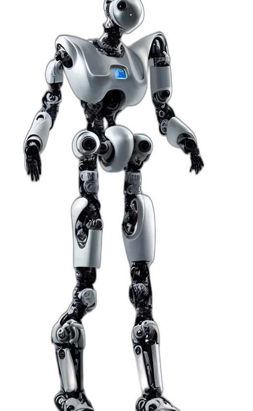 robot, 3d render, concept art, cyberpunk transparent PNG cut-out