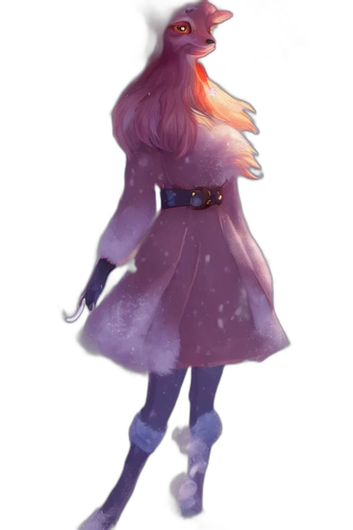 dress, staff, jacket, creature, concept art, watercolor, fantasy art, anime transparent PNG cut-out