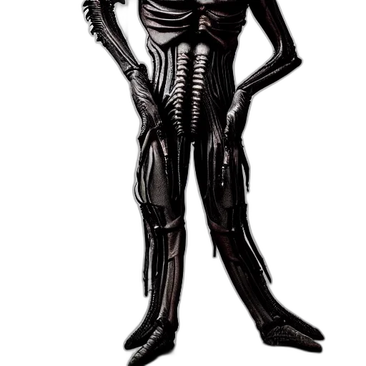 robot, creature, staff, mask, concept art, comic book art, 3d render, fantasy art transparent PNG cut-out