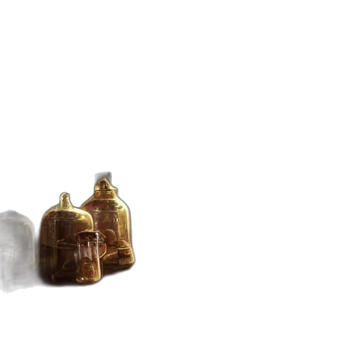 bottle, crown, furniture, jewelry, 3d render, photorealistic, concept art, earth tones transparent PNG cut-out