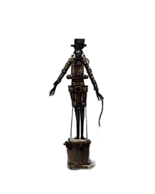 robot, staff, bottle, weapon transparent PNG cut-out