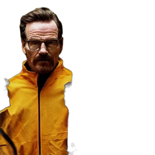 jacket, concept art, photorealistic, bryan, cranston, gordon, freeman, holding transparent PNG cut-out