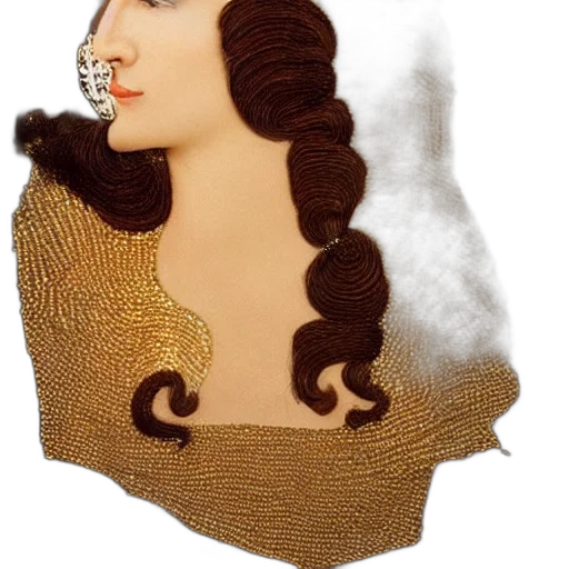 hair, crown, mask, dress, photorealistic, cartoon, fantasy art, oil painting transparent PNG cut-out