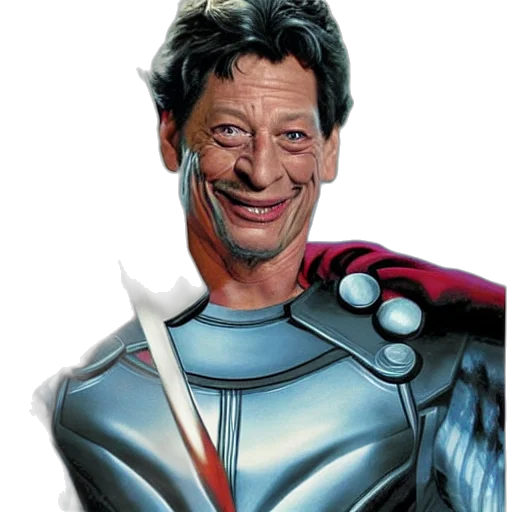face, robot, staff, comic book art transparent PNG cut-out
