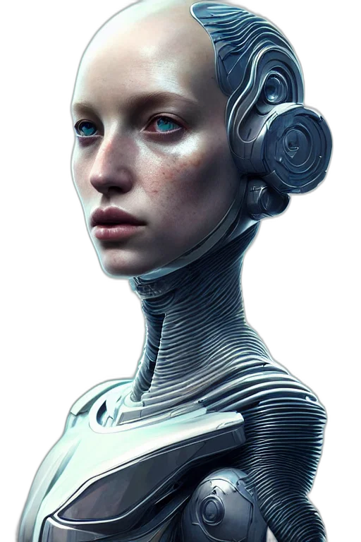 robot, face, cyberpunk, concept art transparent PNG cut-out