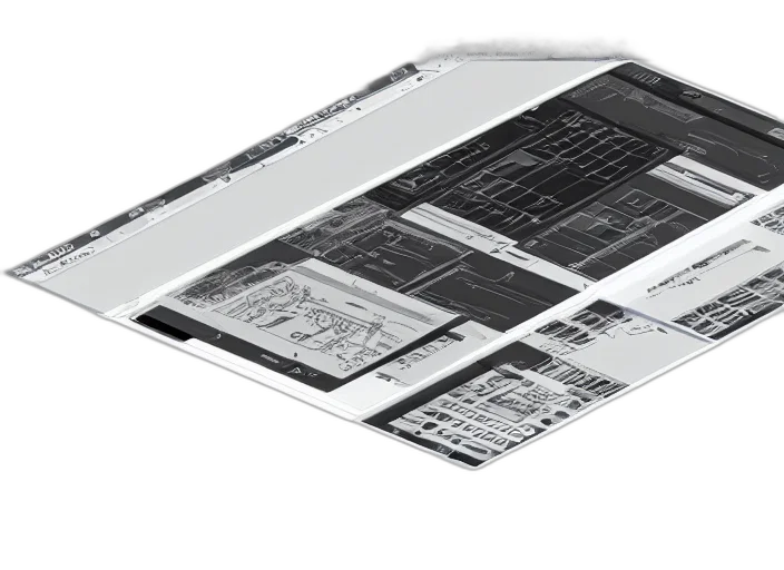 3d render, concept art, monochrome, user transparent PNG cut-out