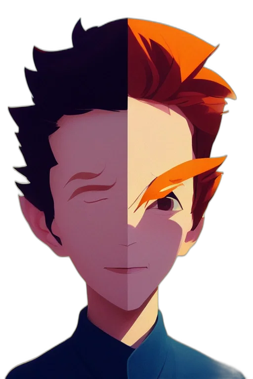 face, mask, staff, robot, anime, cartoon, pixel art, concept art transparent PNG cut-out