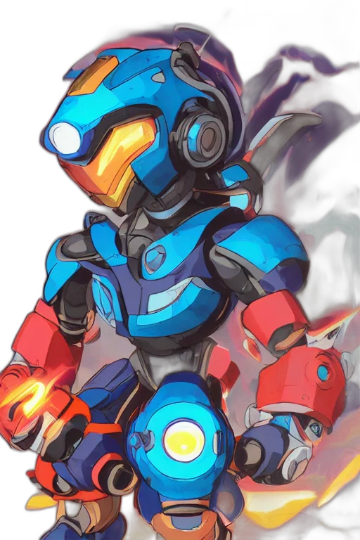 robot, weapon, mask, concept art transparent PNG cut-out