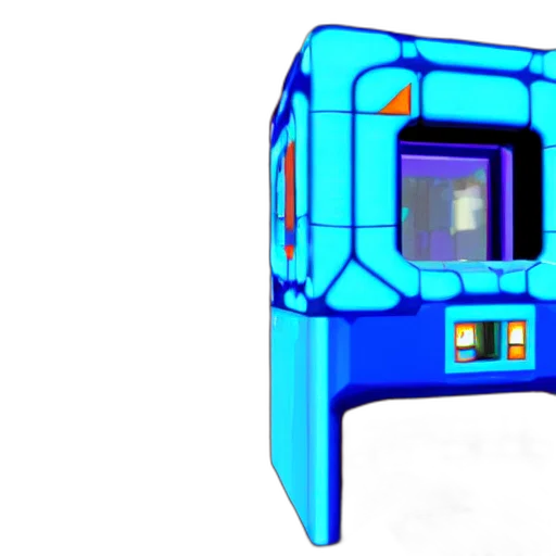 robot, furniture, 3d render, concept art transparent PNG cut-out