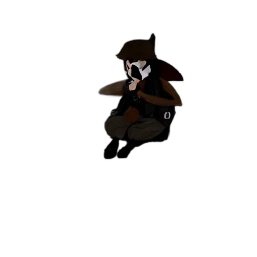 creature, animal, staff, jacket, pixel art, concept art, cartoon, fantasy art transparent PNG cut-out