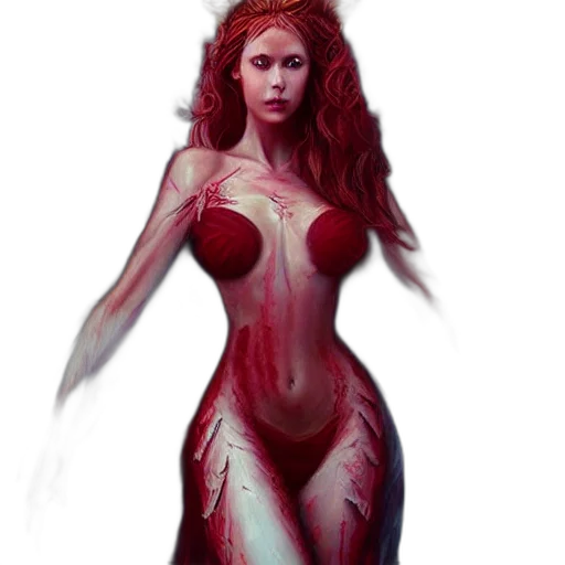 dress, creature, fantasy art, concept art, comic book art, photorealistic, fire, underwater transparent PNG cut-out