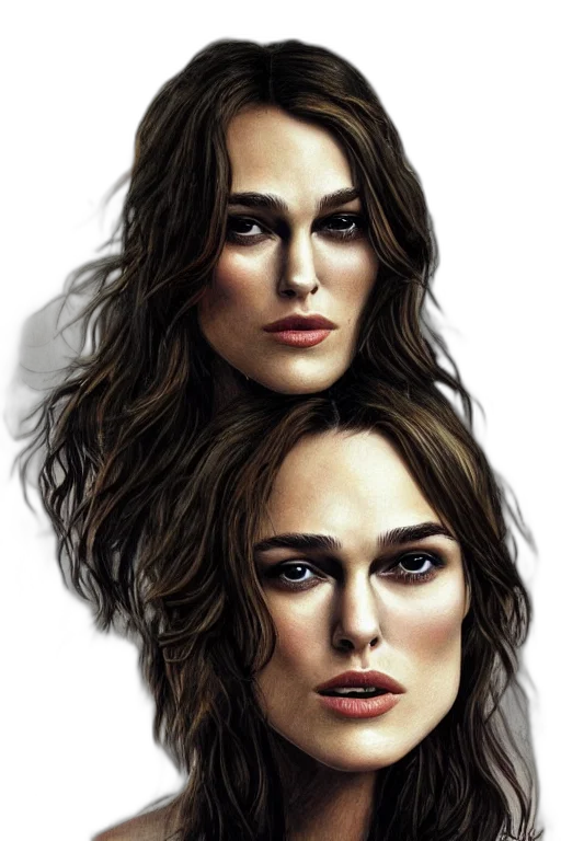 face, photorealistic, concept art, comic book art transparent PNG cut-out