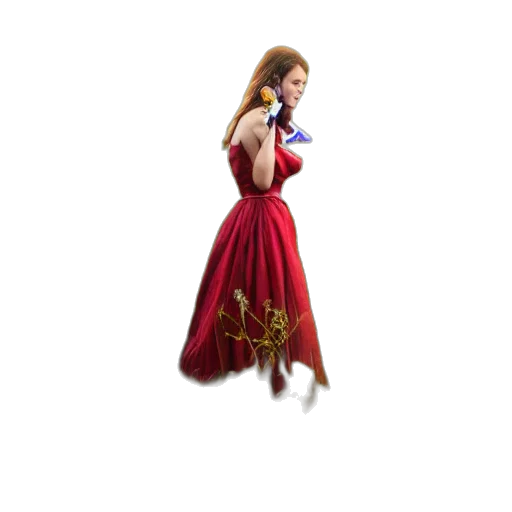 dress, staff, crown, jewelry transparent PNG cut-out