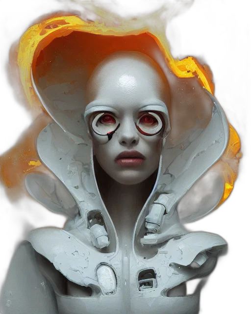 mask, face, robot, jacket transparent PNG cut-out