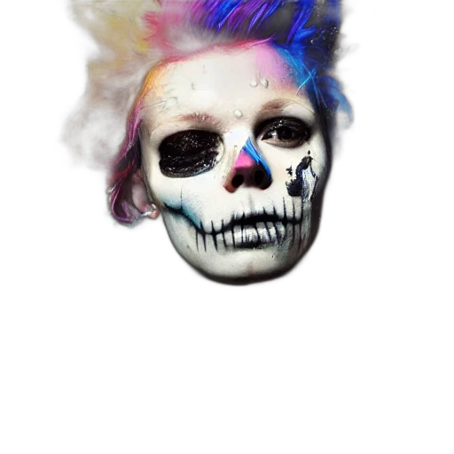 mask, face, hair, creature, watercolor, photorealistic, concept art, fantasy art transparent PNG cut-out
